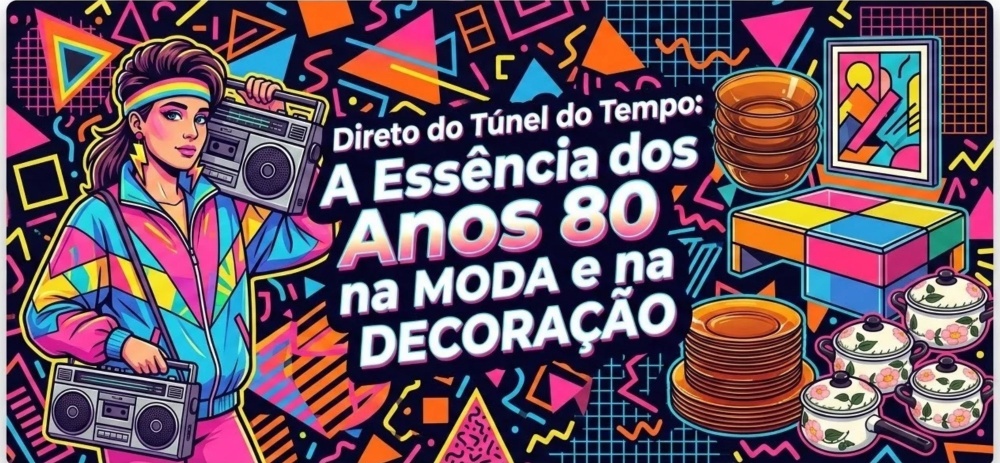 Direto do T�nel do Tempo: A Ess�ncia dos Anos 80 na Moda e na Decora��o